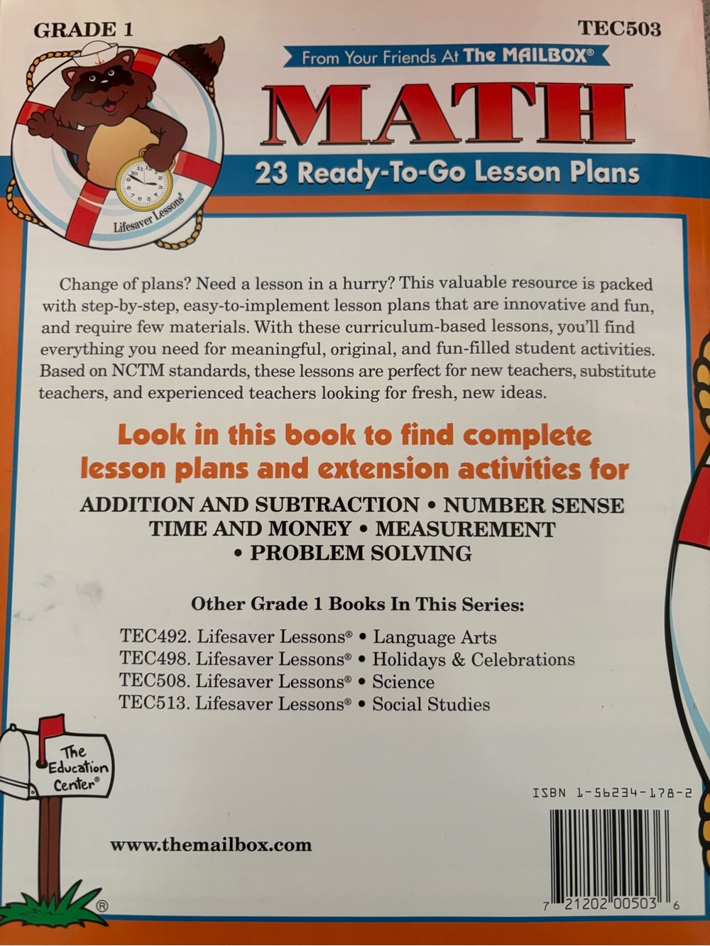 The mailbox Grade 1 Math: Lifesaver Lessons - Picture 2 of 3
